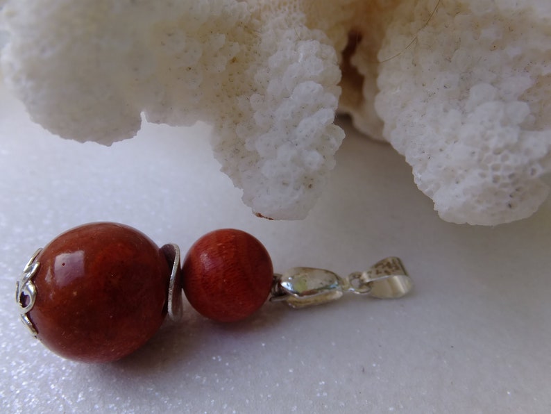Super thick foam coral pendant with pendant strap,