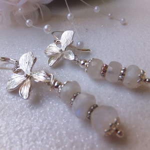 SALE, moonstone earrings 925 silver, earrings, gemstone earrings, handmade,