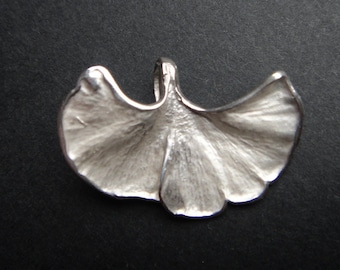 Ginkgo Leaf 925 Silver with Chain Birthday Gift XS14