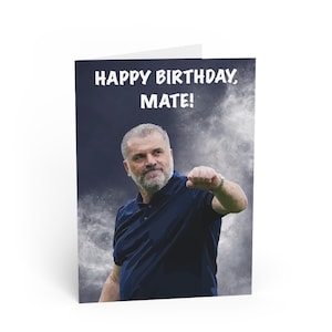 Ange Postecoglou Karte, Tottenham Hotspur Geburtstagskarte, Football Karte, Geburtstagskarte, Spurs Karte, Big Ange