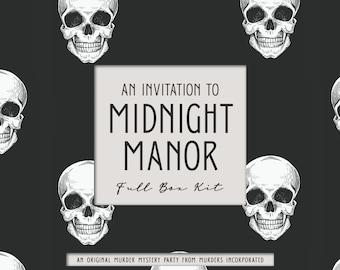 Full Box Kit - An Invitation to Midnight Manor - Murder Mystery Party