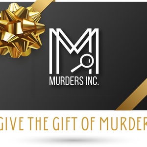 Box Kit Gift Card 114.99 Value Murder Mystery Party Gift Card PDF Game Christmas Gift Birthday Gift image 1