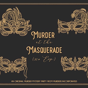 Expansion Kit (30+ Guests) Murder at the Masquerade - PDF Version