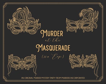 Expansion Kit (30+ Guests) Murder at the Masquerade - PDF Version