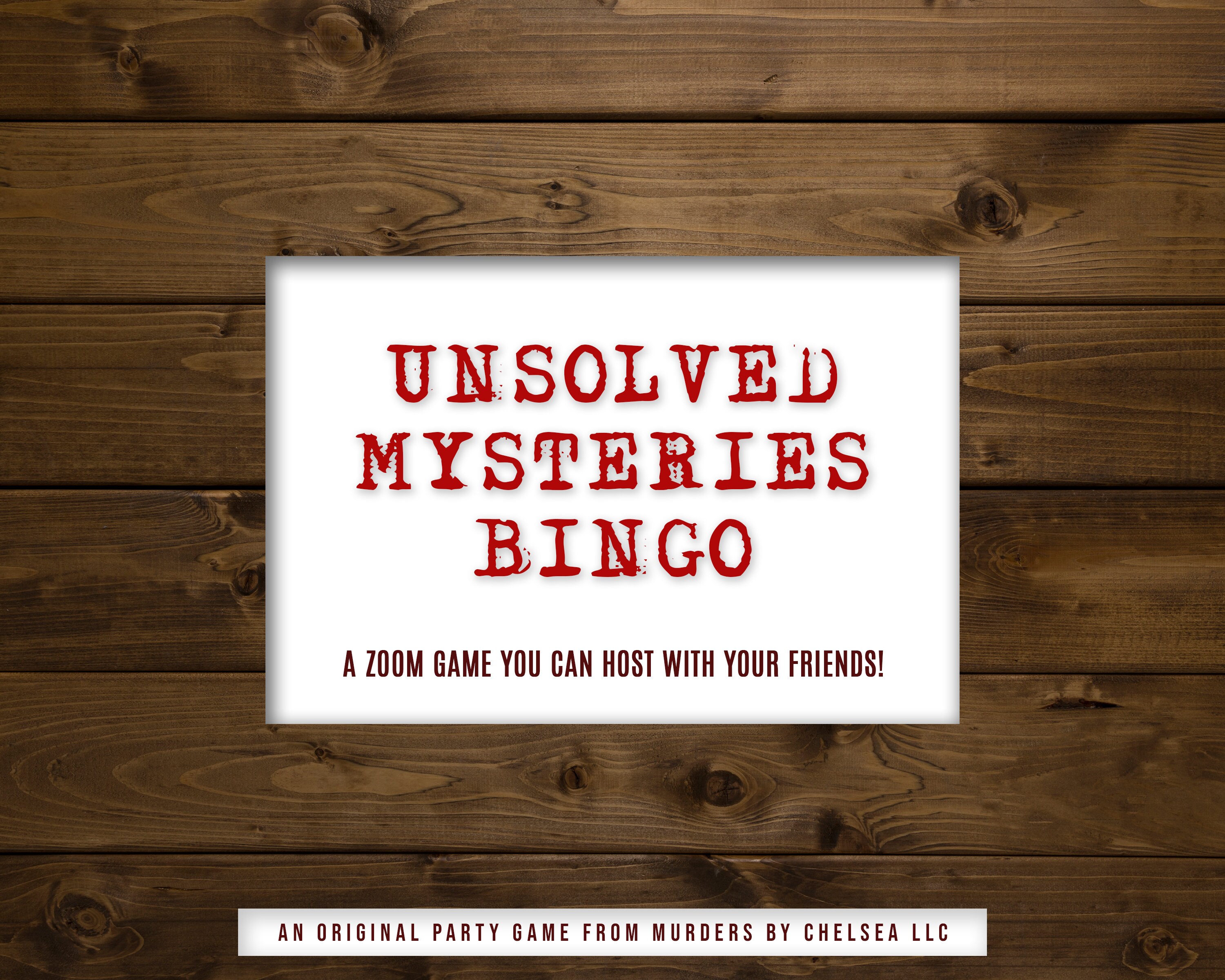 Unsolved Mysteries Bingo - Zoom Edition - Zoom Party ...