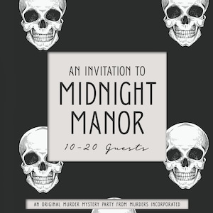 10-20 Characters An Invitation to Midnight Manor Murder Mystery Party PDF Version image 1