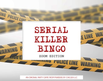 Serial Killer Bingo - Zoom Edition - PDF Download