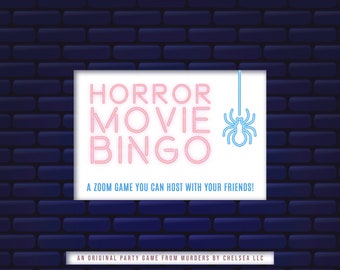 Horror Movie Bingo - Zoom Edition - PDF Download