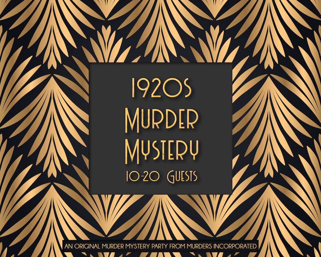 Roaring 20s Murder Mystery Full Party Kit 11-21 Guests 