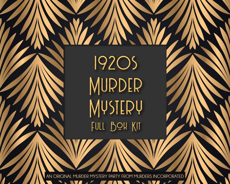 Full Box Kit 1920s Speakeasy Murder Mystery image 1