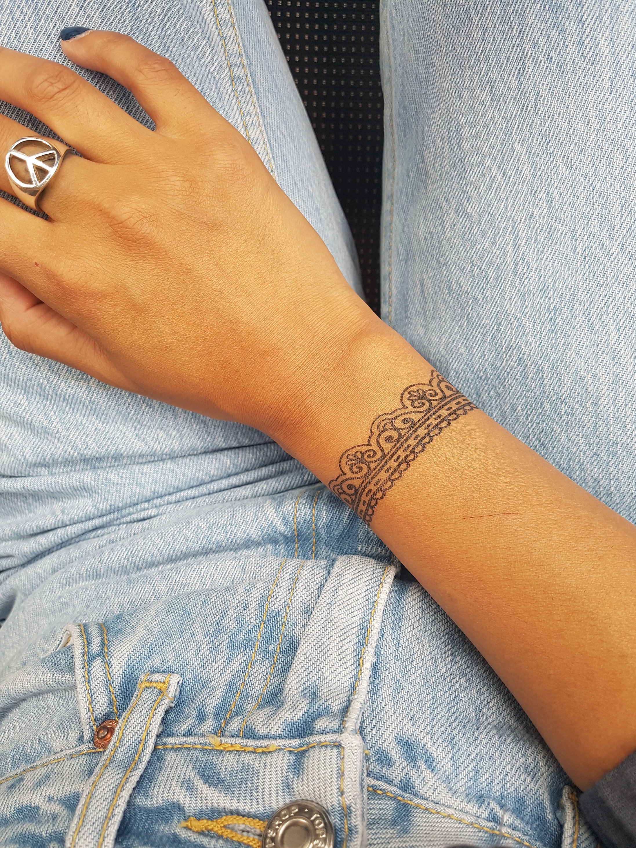 Bracelet Tatouage Polynésien Femme Bras Tatouages de bracelet temporaire boho / festival / vacances / - Etsy France