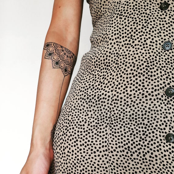 Mandala Pendolo Temporaneo Tatuaggio Etsy