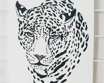 Jaguar temporary tattoo A5 leopard/cheetah/Animal/travel/gift idea