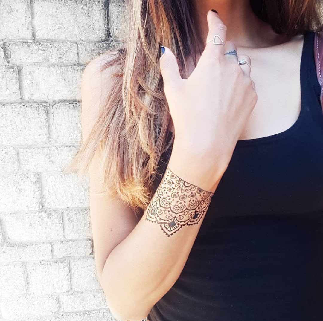 mandala fake tattoo