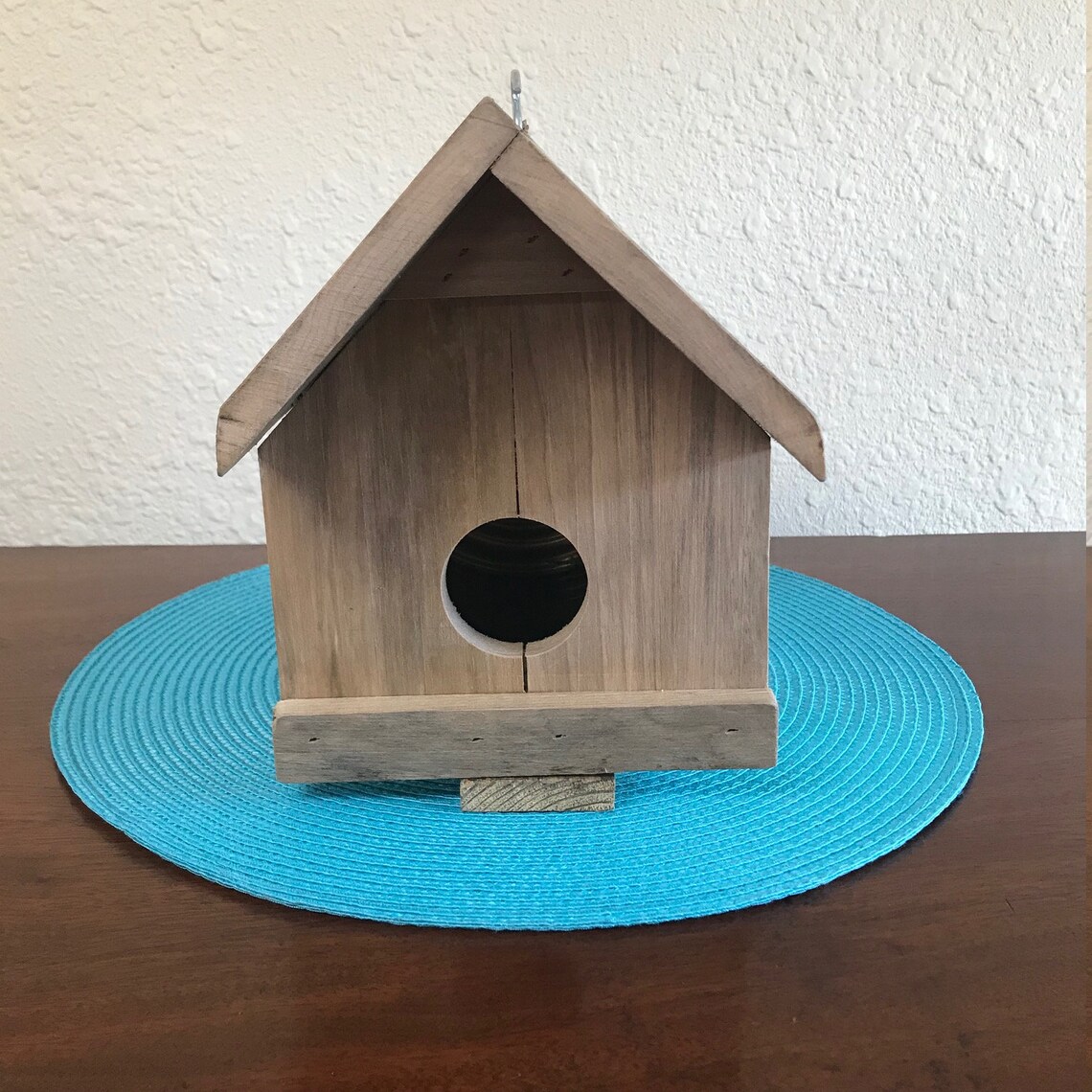 Tin Can Birdhouse Recycled Bean Can Birdhouse Pallet Wood Etsy