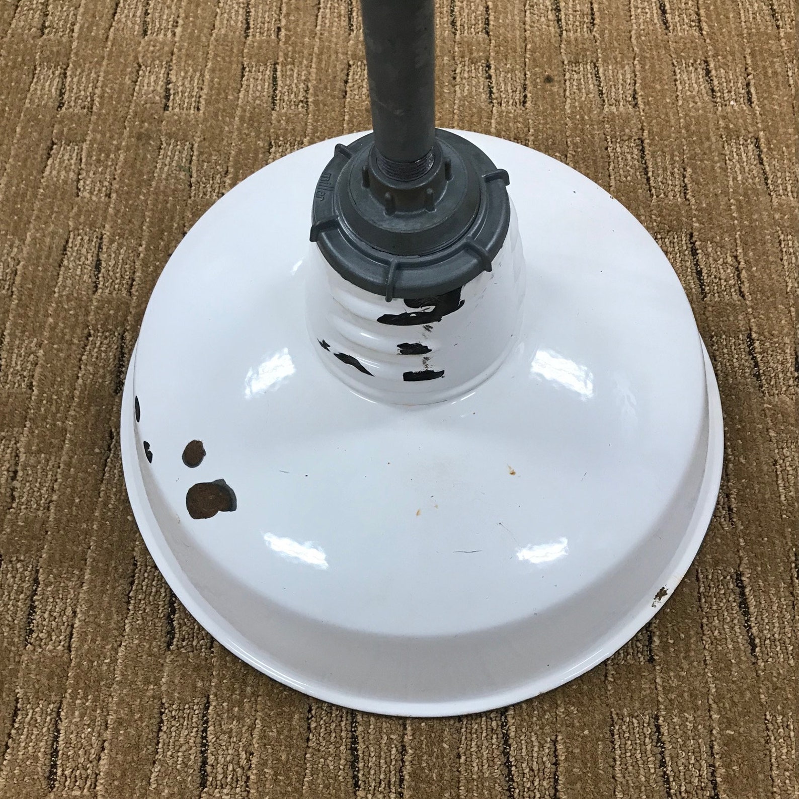 14 Vintage Miller Gas Station Light White Porcelain Etsy