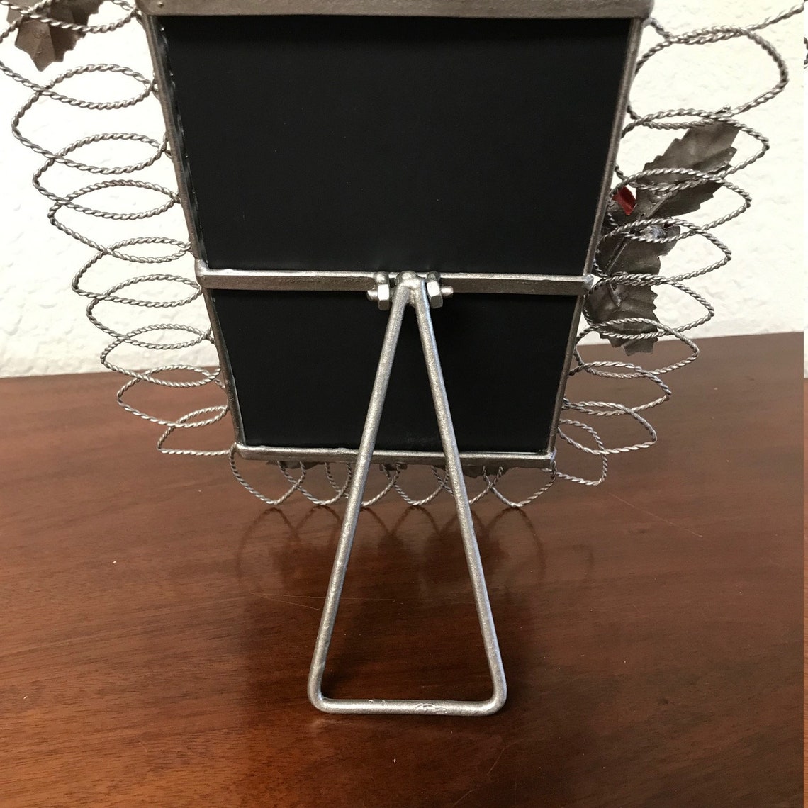 Vintage Wire Loop Photo Frame Silver Wire Loop Picture Frame Etsy