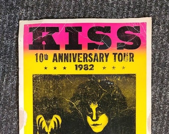 KISS 10th Anniversary Tour 1982 Tour - Cardboard Poster