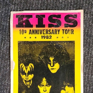 KISS 10th Anniversary Tour 1982 Tour - Poster en carton