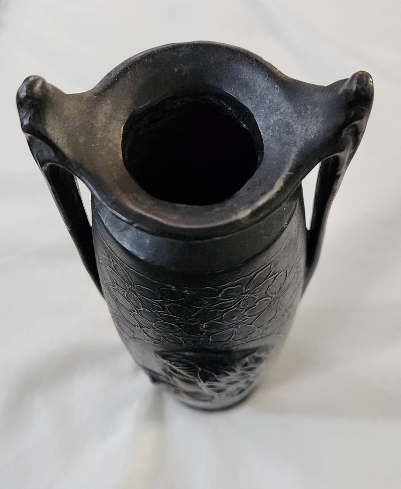 Pewter Amphora Vase Art Deco image 8