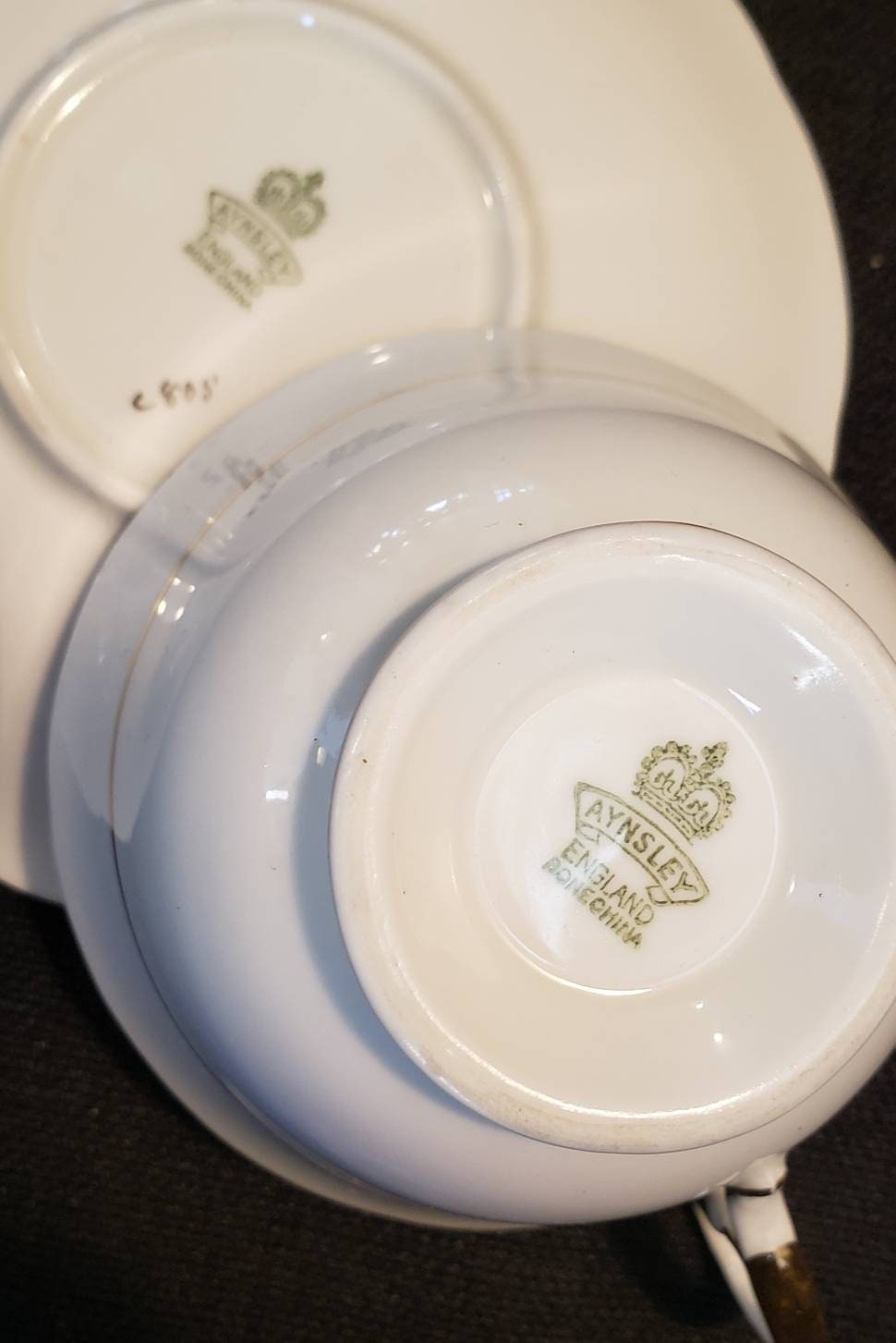 Vintage Aynsley Bone China Teacup & Saucer - Etsy Canada