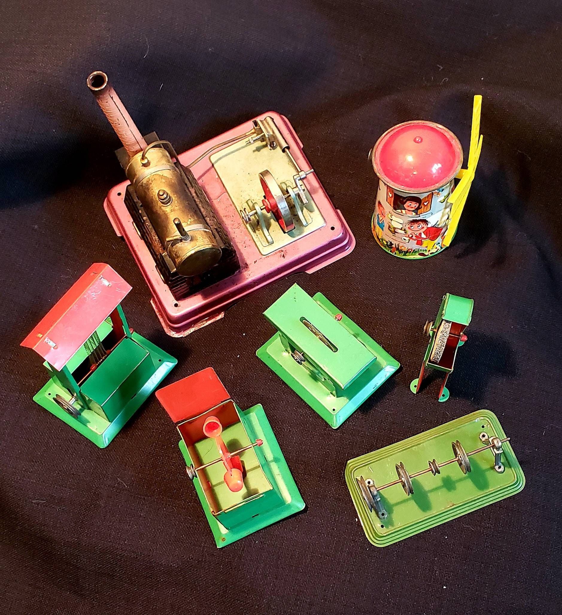 Vintage Fleischmann Model Steam Engine With SIX Accessories Etsy