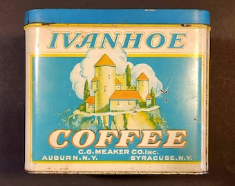 Vintage Ivanhoe Coffee Tin