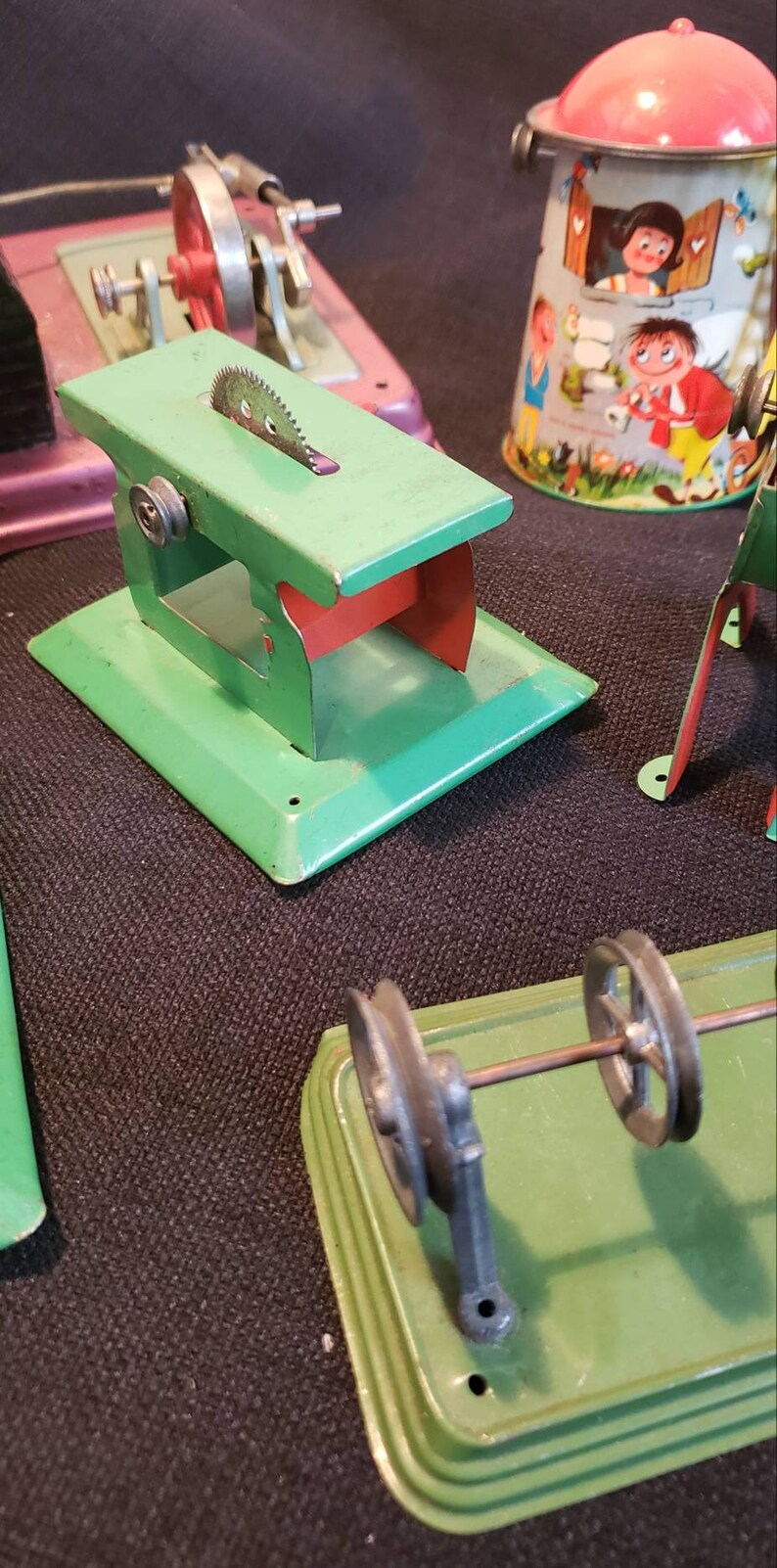 Vintage Fleischmann Model Steam Engine With SIX Accessories Etsy