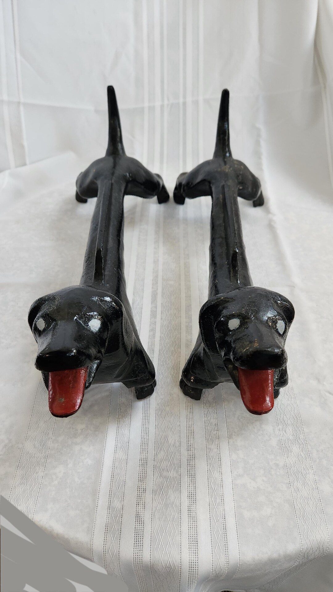 フランス アンティーク アンディロン ドアストッパー 暖炉 薪置きantique