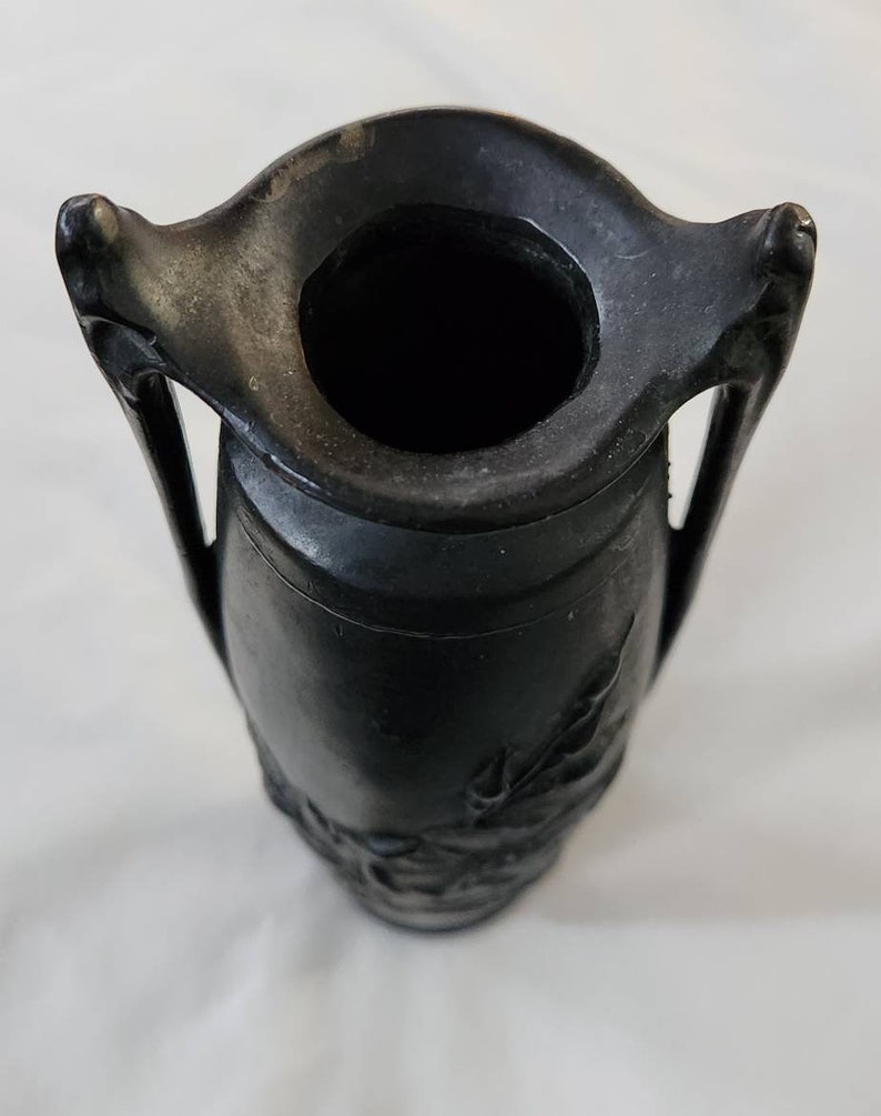 Pewter Amphora Vase Art Deco zdjęcie 7