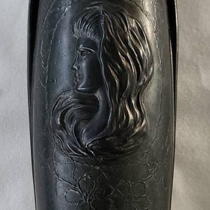 Pewter Amphora Vase Art Deco image 1