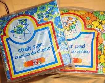 Two New Vintage Tye-Sil Chair Pads - Made In Montreal, Canada