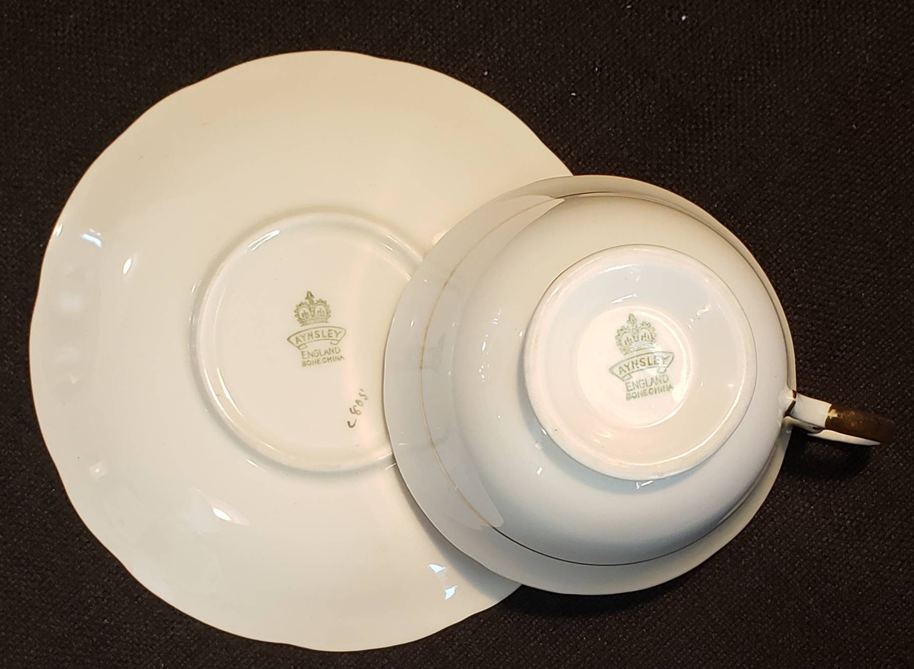 Vintage Aynsley Bone China Teacup & Saucer - Etsy Canada