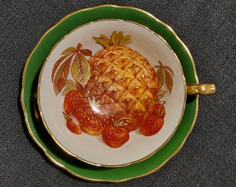 Hammersley Teetasse mit Untertasse - Ananas & Erdbeeren