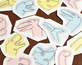 Wire Dino Stickers (15-Packs)