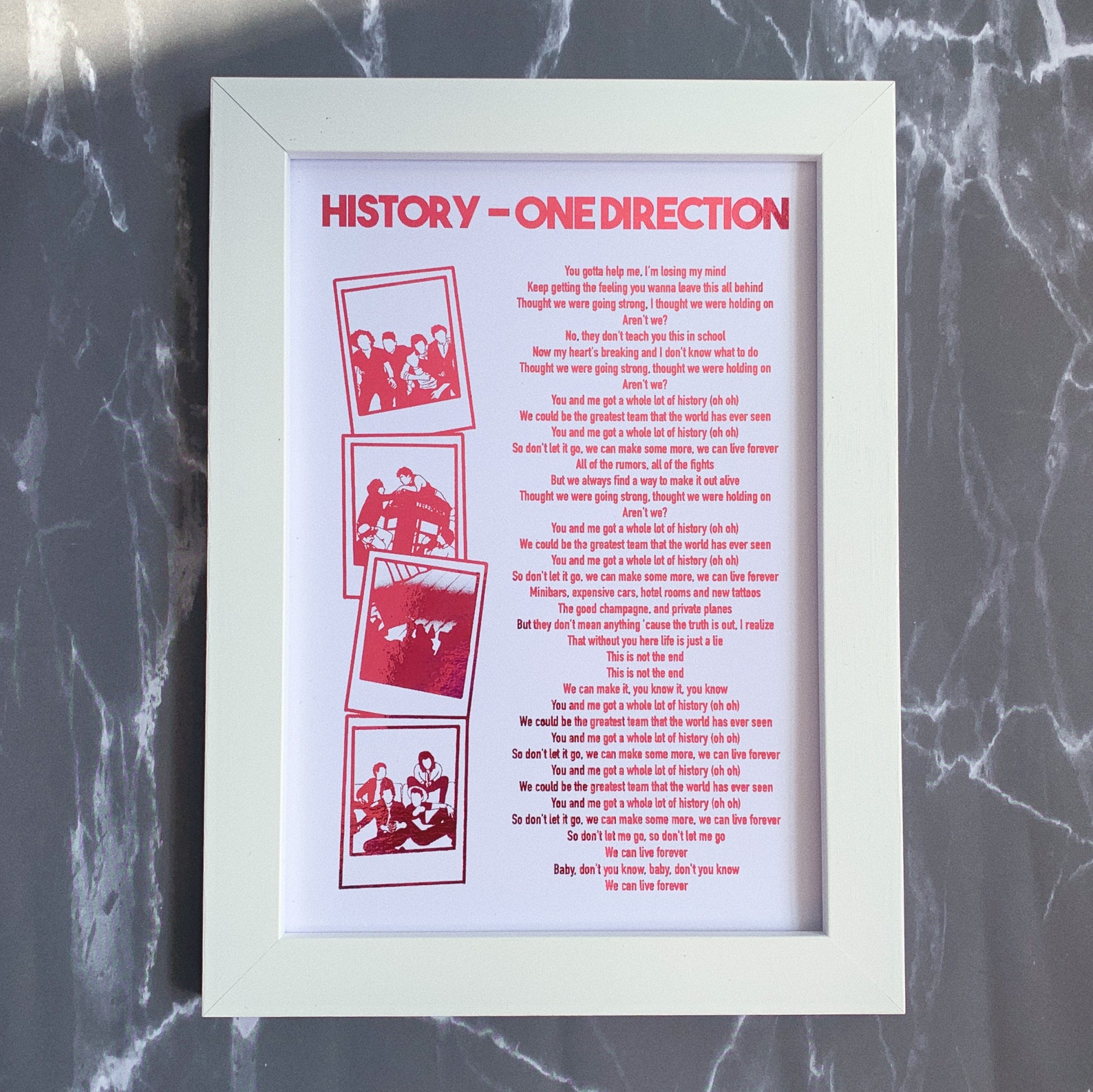 History Lyrics Etsy