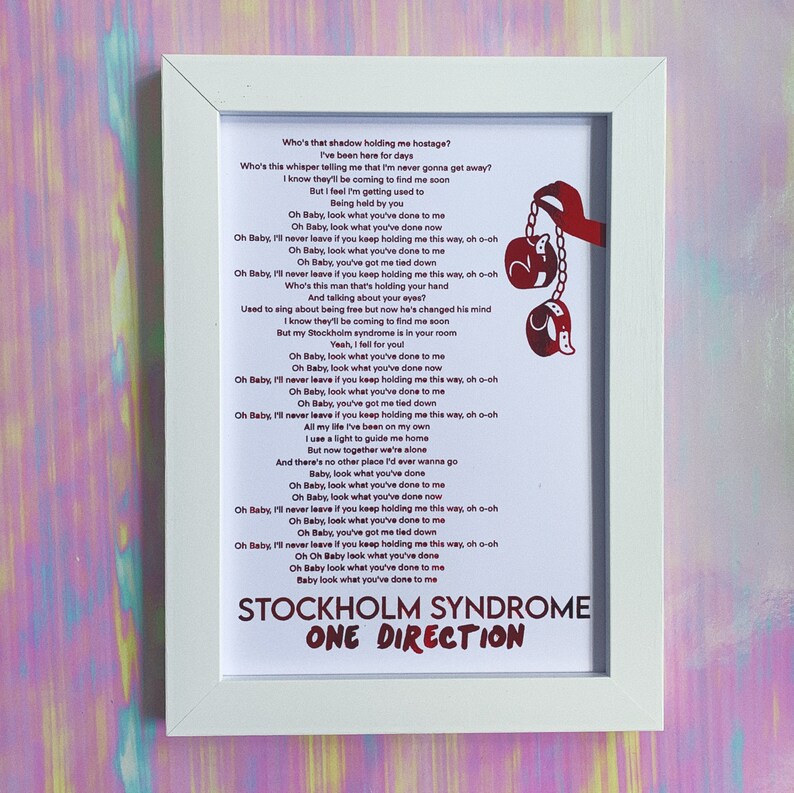 Stockholm Syndrome Lyrics | Etsy
