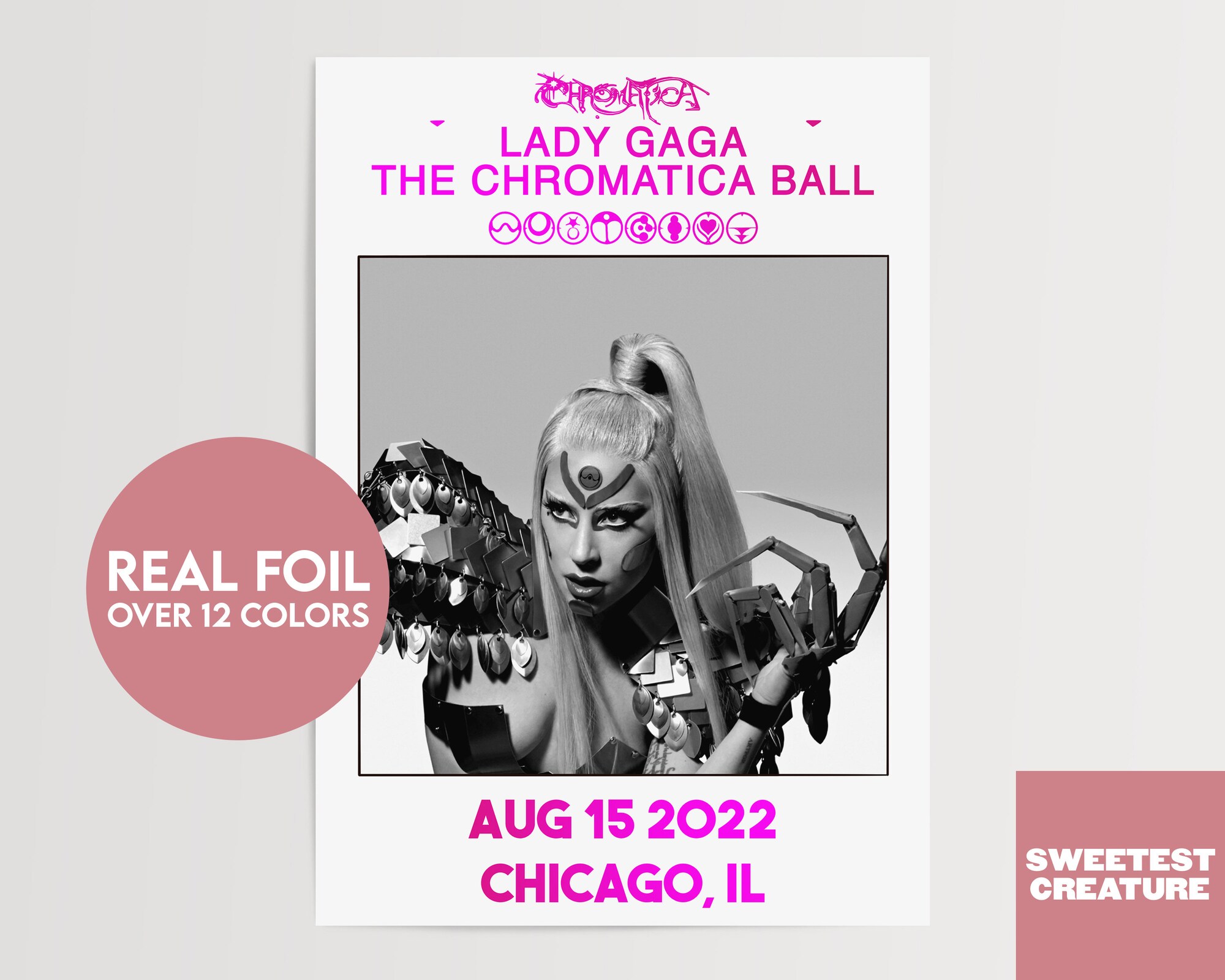 Discover 2022 Chromatica Ball Tour Poster