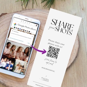 I spion bruiloft spel sjabloon fotojacht kaart speurtocht bruiloft foto spelreceptie deel je foto's - canva camera qr afdrukbaar #SA01