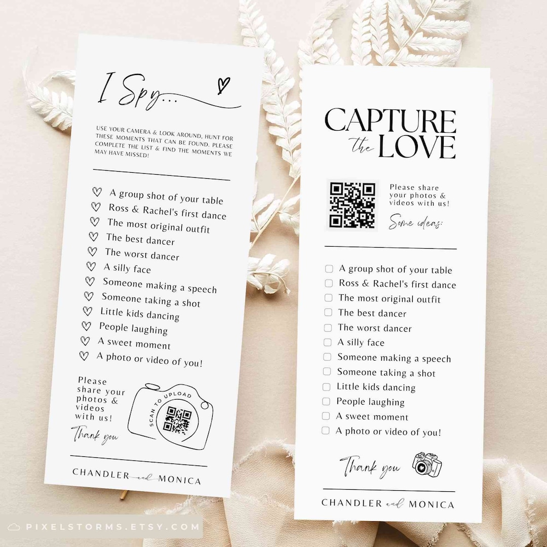 i-spy-wedding-game-capture-the-love-photo-scavenger-hunt-wedding-game-card-checklist-pdf-download-canva-camera-qr-code-template-sa01-etsy