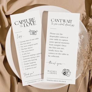 Jeu de chasse au trésor pour mariage, chasse photo au format PDF à télécharger Modèle Canva imprimable J'espionne le jeu de mariage Capturez l'amour avec impatience développe SA01