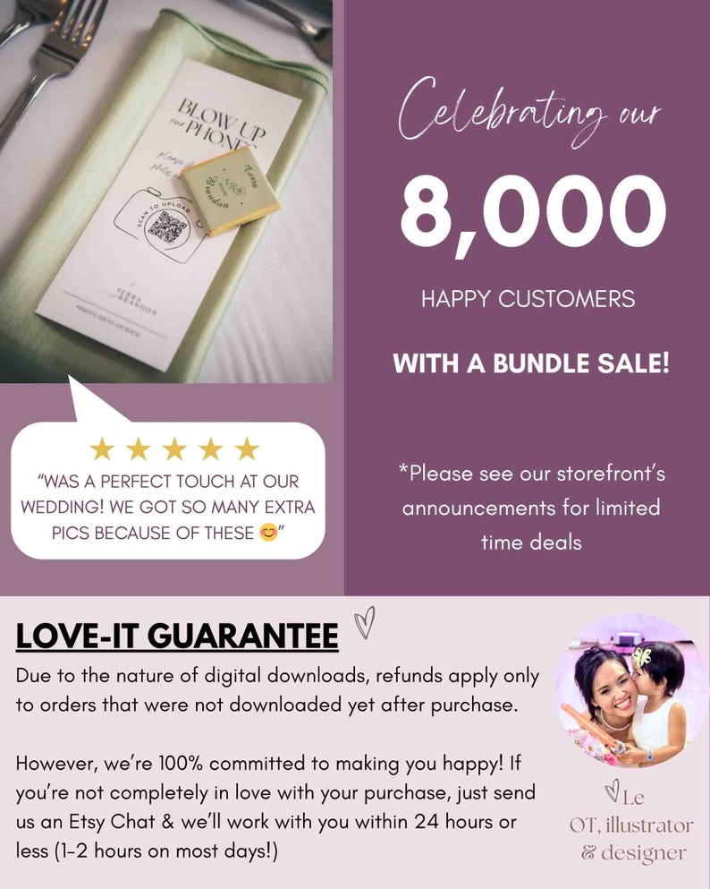 Blow up phones I spy wedding game template photo hunt card scavenger hunt wedding photo game reception - canva camera qr printable #SA01 image 10