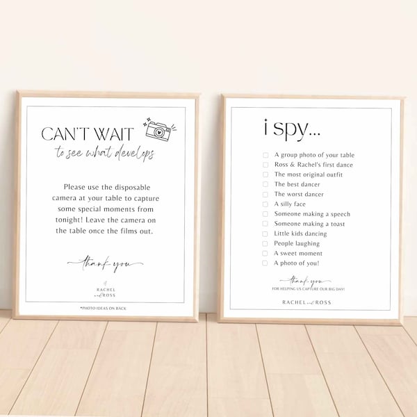 Disposable Camera Wedding Etsy