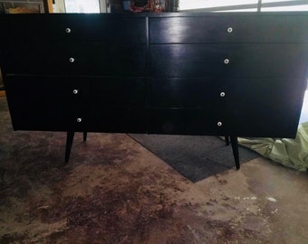 Midcentury Modern Paul McCobb for Planner Group 8-Drawer Ebonized Dresser