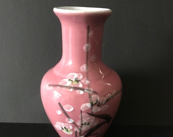 Mauve Pink color Porcelain Vase