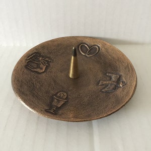 Solid Bronze Candle-holder, made in West-Germany