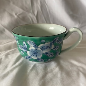 Vintage Japanese Floral Porcelain Tea Cup