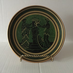 Greek mythology pottery plate, made in Greece