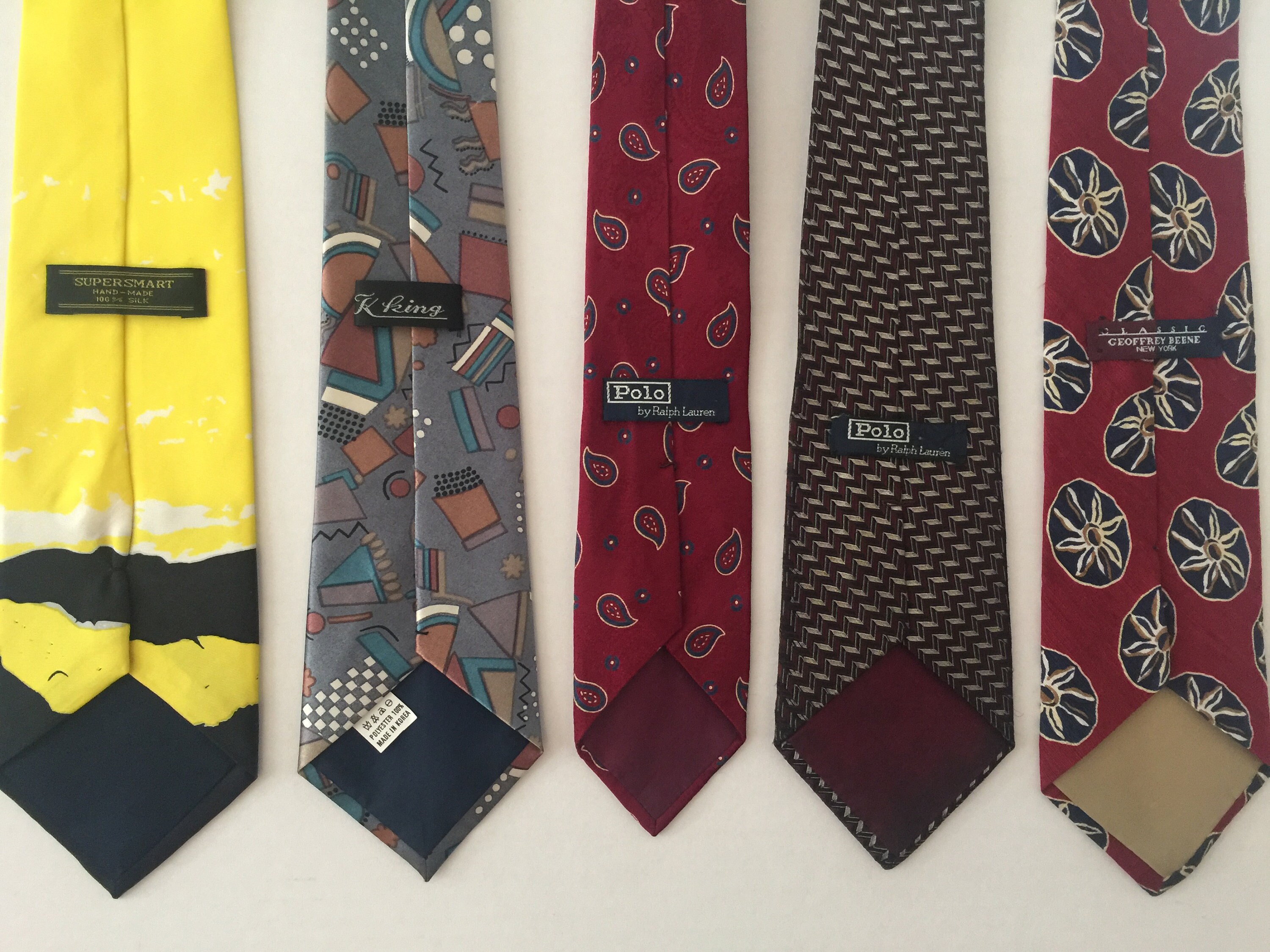 Five Vintage Ties - Etsy