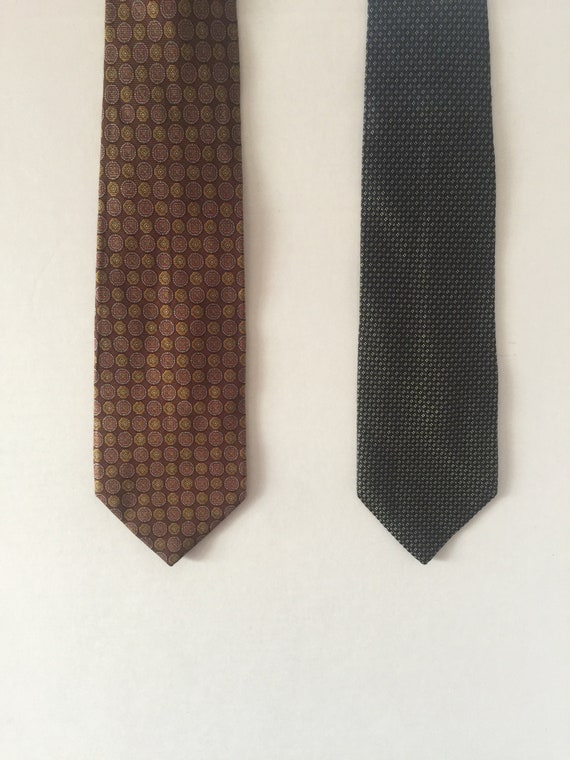 two Vintage neckties, Bally and Brooks Brothers